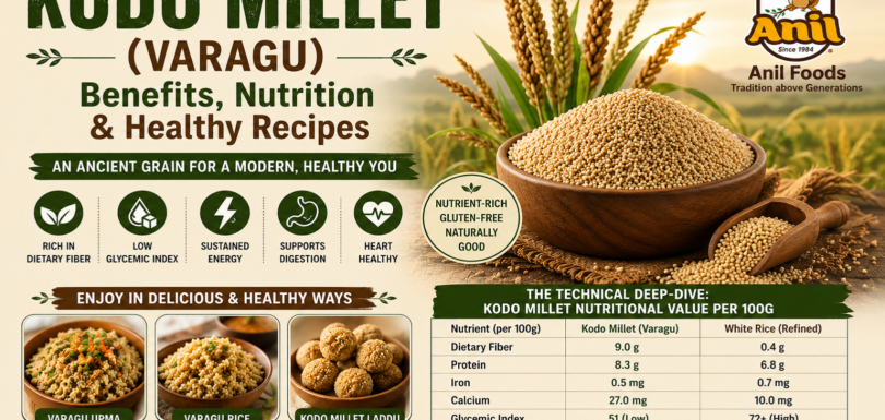 Kodo Millet (Varagu) Benefits: Nutritional Value, Glycemic Index, and Modern Recipes