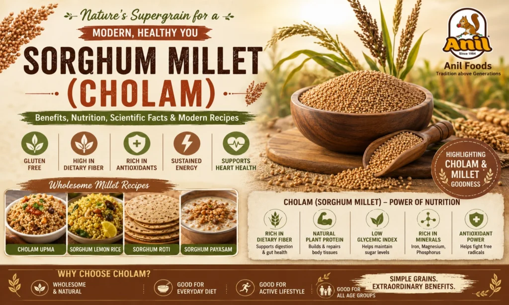 Sorghum Millet (Cholam) Benefits: Nutrition, Scientific Facts, and Modern Recipes