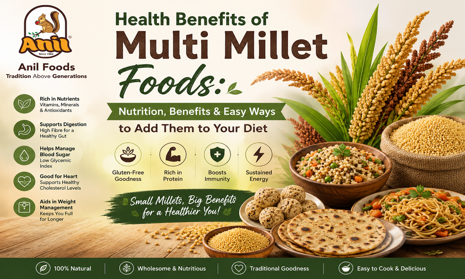 Health Benefits of Multi Millet Foods: Nutrition, Benefits