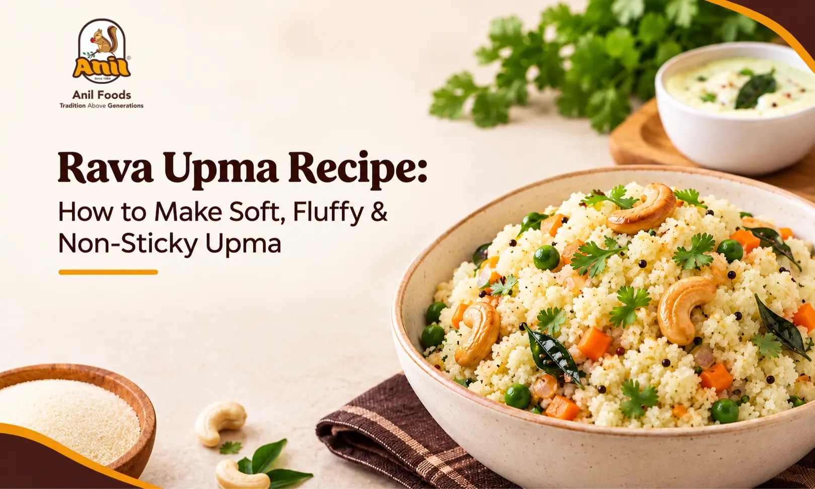 How to make Rava Upma Recipe