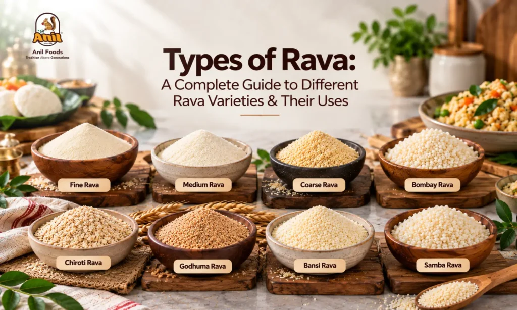 Types of Rava-Different Rava Varieties & Their Uses