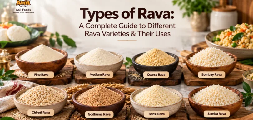 Types of Rava-Different Rava Varieties & Their Uses